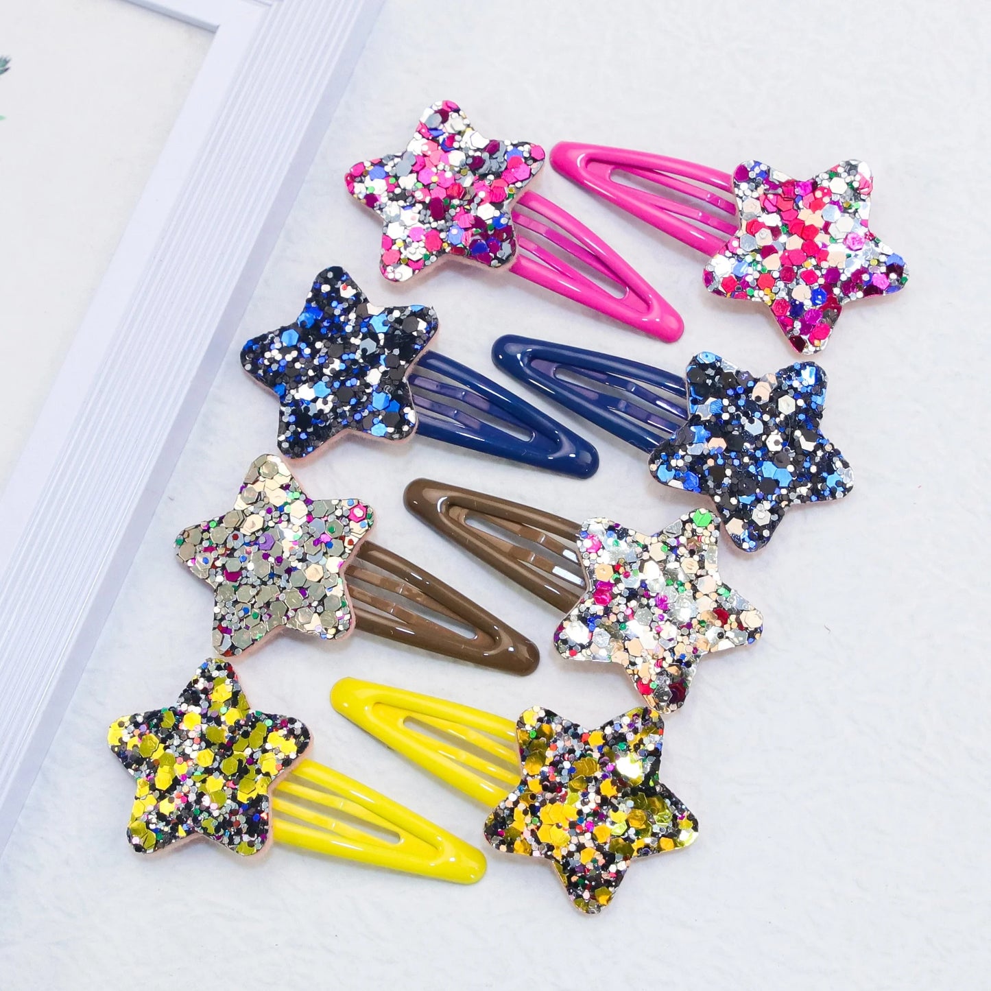 8pcs Girls Cute Star Hair Clips Kids Lovely Heart Hairpins Flower Hair Clips Headband Barrettes KidsChildren Hair Accessories   hairclips