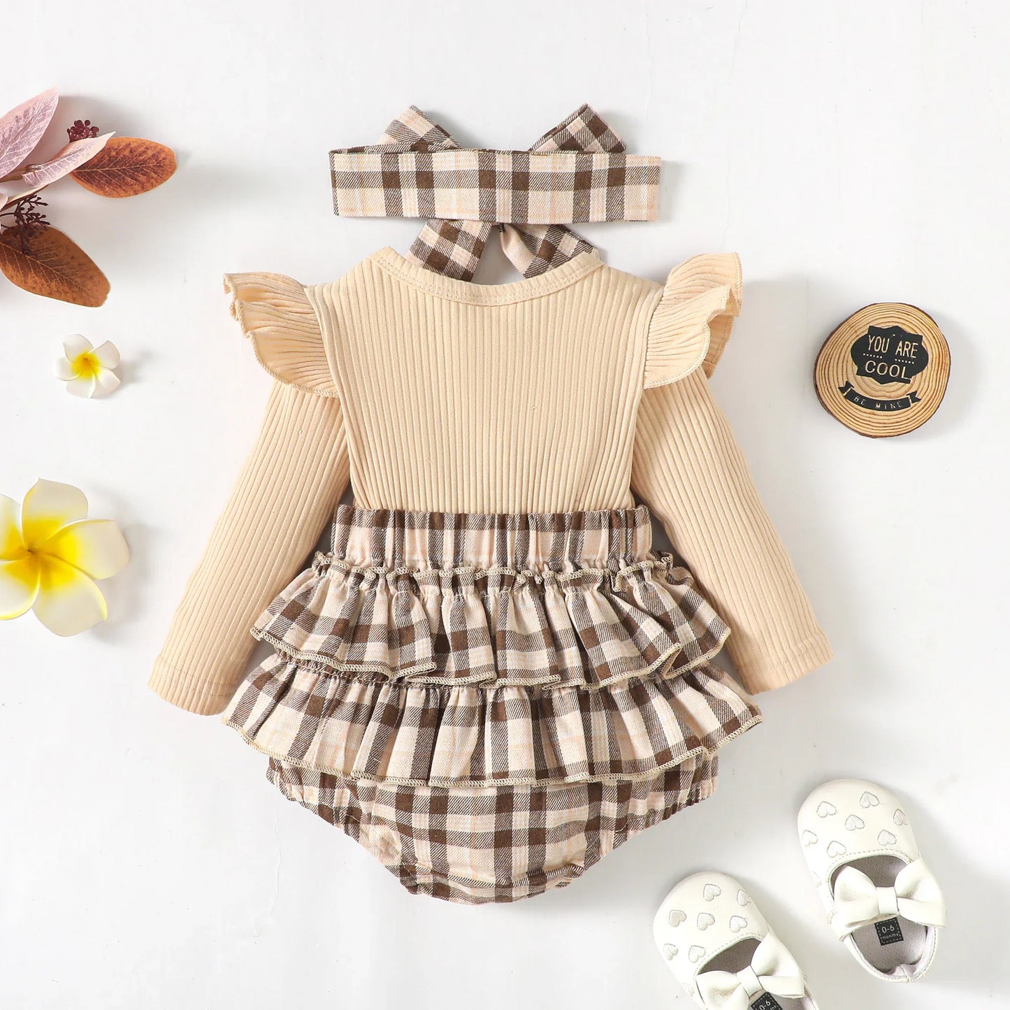 0-18M Spring Fall Newborn Baby Girls Romper Infant Knit Ruffle Bow Bodysuit Soft Long Sleeve Lattice Splice Jumpsuit infants girls