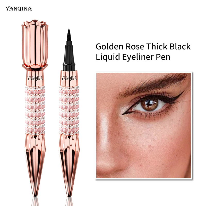 Liquid Eyeliner Pen Waterproof Black Long-Lasting Eye Liner Pencil Thick Quick-Dry Cosmetics Makeup Tool eyes