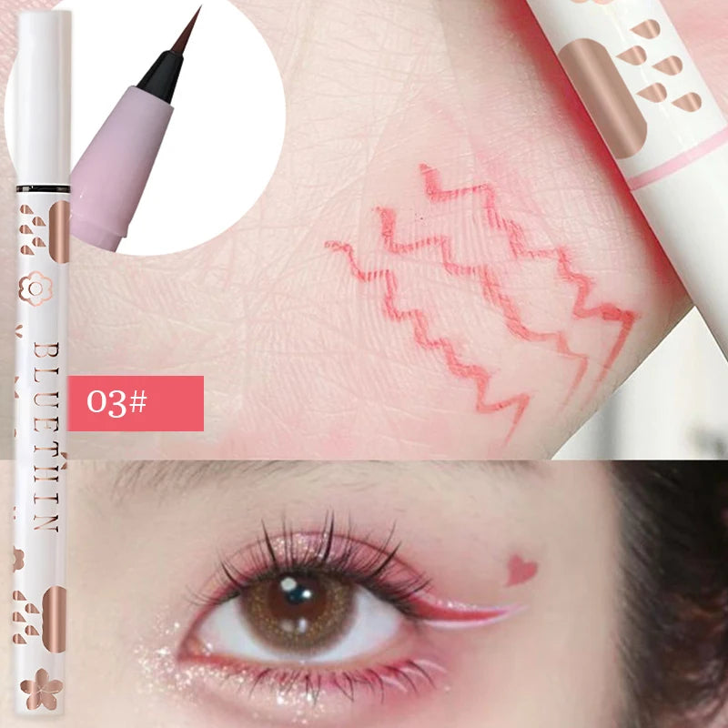 Eyeliner Lying Silkworm Pencil Undercover Draw Down To Non-Smudge Fine Natural Long-lasting Waterproof Eyes Liner Beauty Makeup eyes