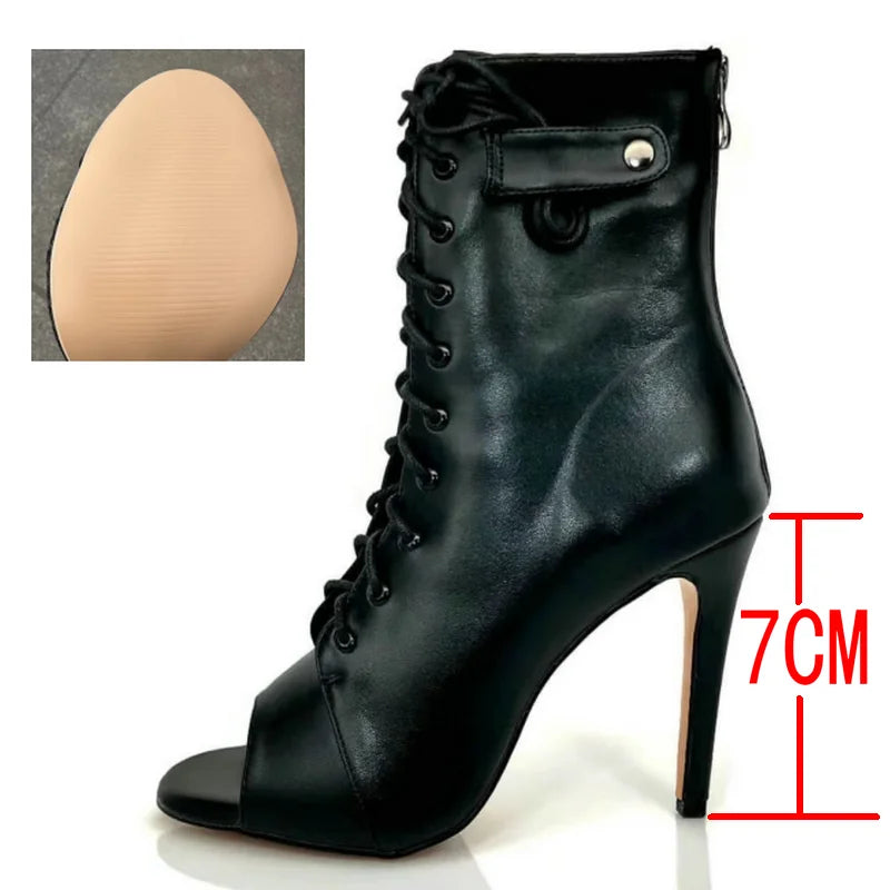 New Fashion High Heels Stilettos Women's Ballroom Latin Dance Heels Shoes Black Peep Toe heel shoes