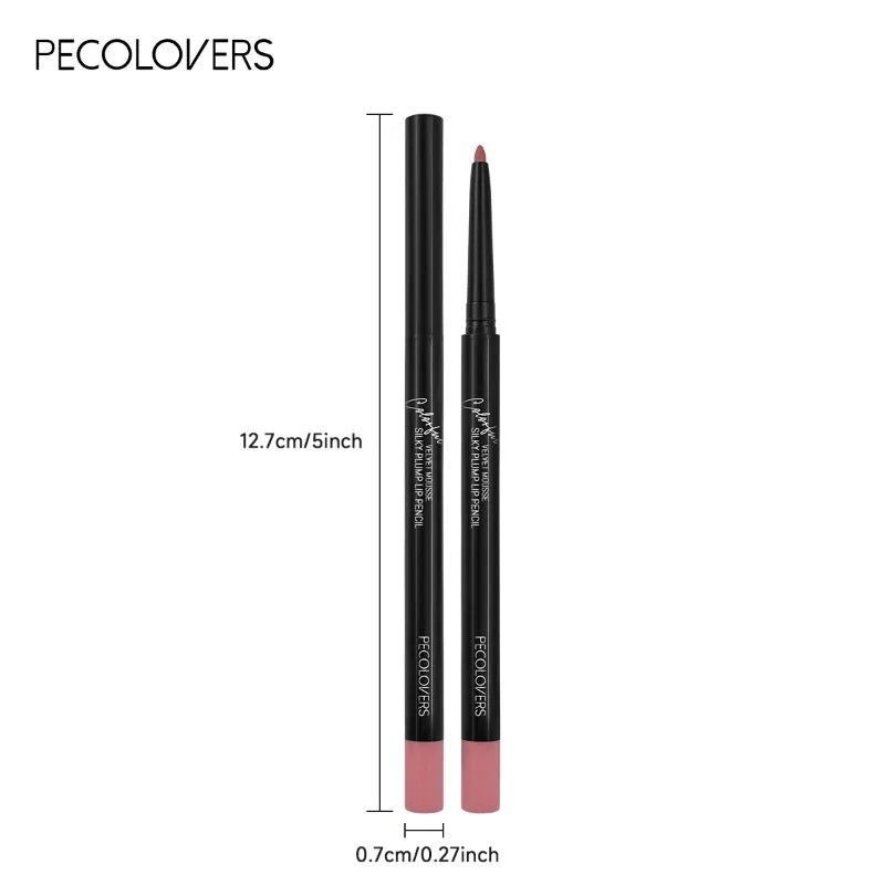 Waterproof Matte Lipliner Pencil Red Contour Tint Lipstick Long Lasting Non-stick Cup Moisturising Lips Makeup 12 Colors lips