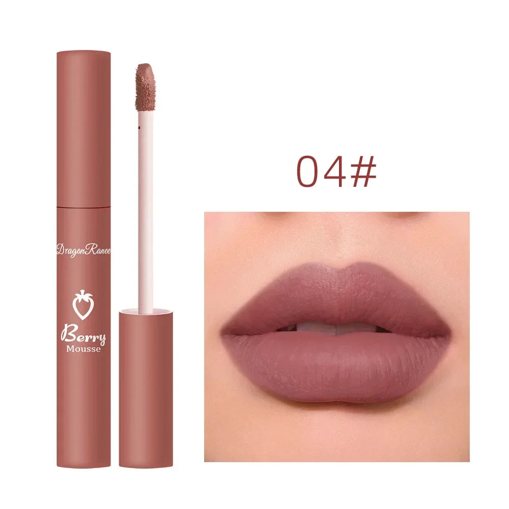 Nude Matte Lip Gloss 12 Colors Long-lasting Velvet Lipstick Waterproof Non-fade Non-stick Cup Lipsticks Women Makeup Cosmetic  lips