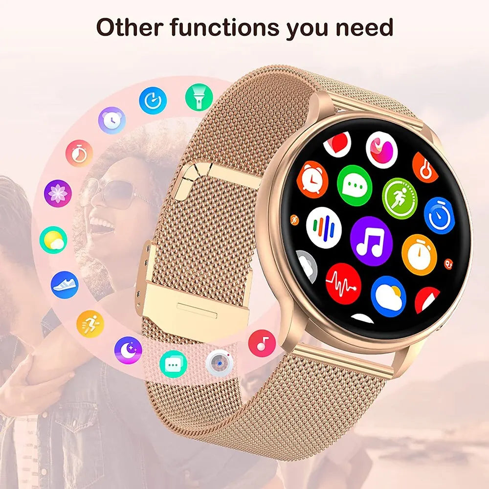 Bluetooth Call Smart Watch Women Custom Dial Watches Men Sport Fitness Tracker Heart Rate Smartwatch For Android IOS Y22 watch