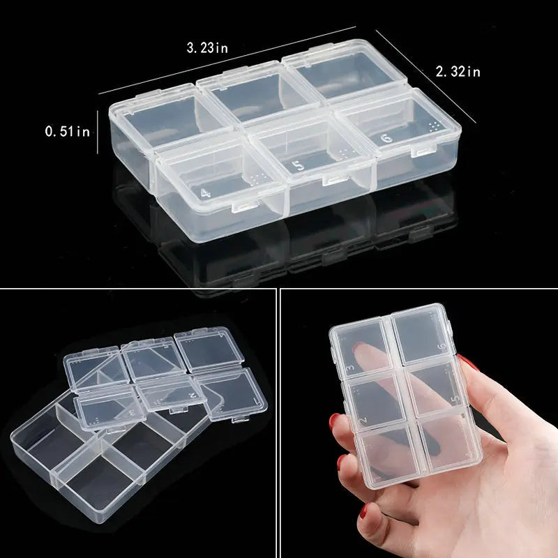 Plastic Organizer Storage Box  Container Jewelry Box with Adjustable Dividers for Beads Art DIY Crafts Jewelry Fishing Tackles jewellery box