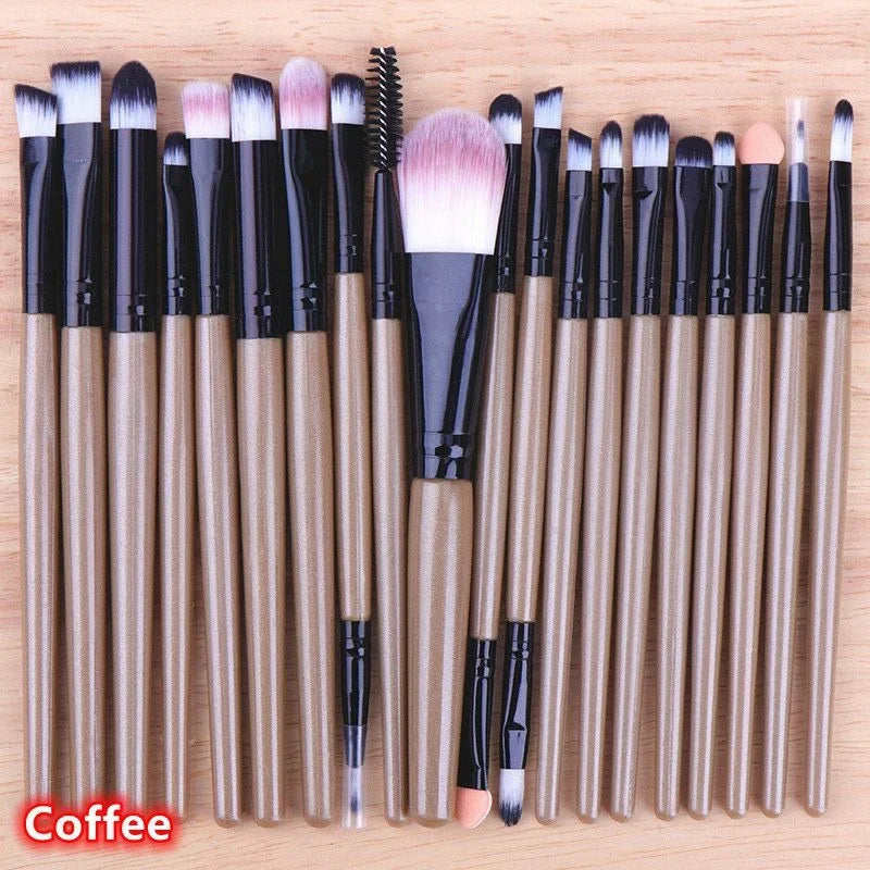 20PCS Makeup Brushes Set Professional Plastic Handle Foundation Eyeshadow Make Up Brushes makeup accessories