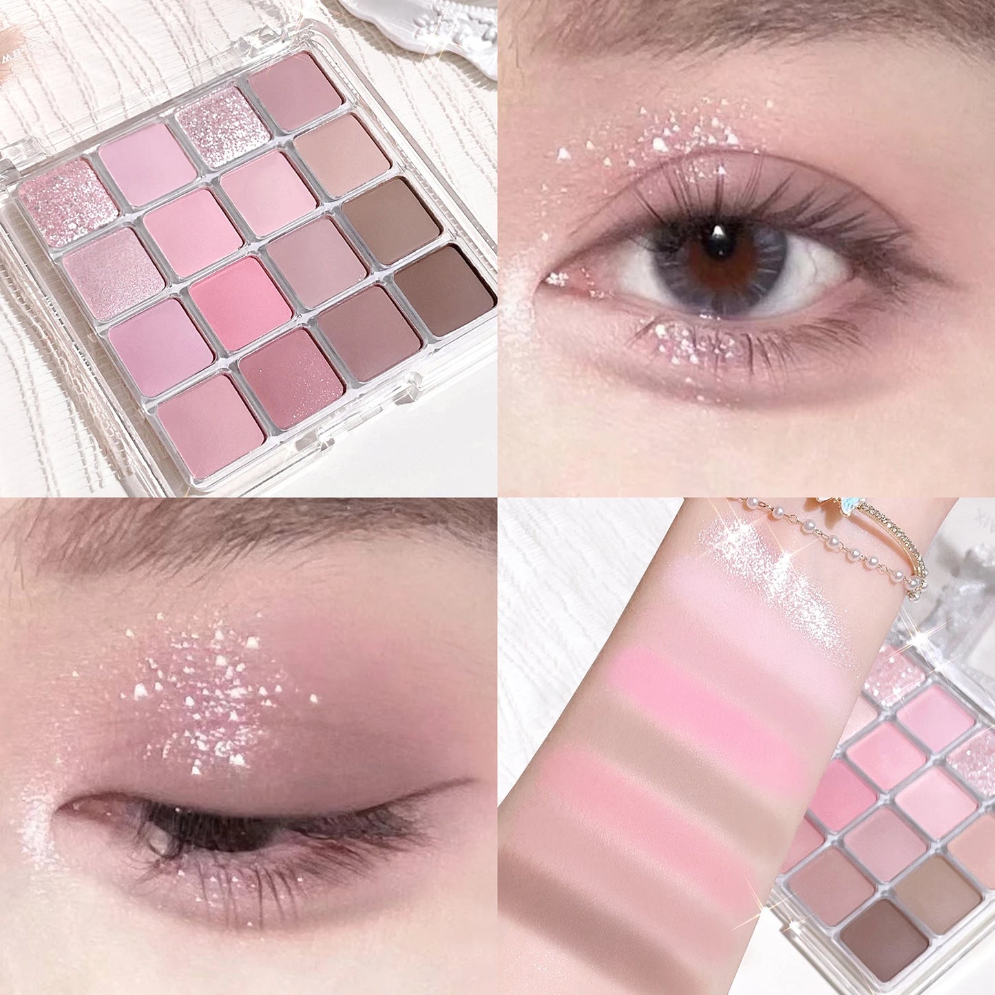 Sixteen-color sunset magic eye shadow plate pearl matte earth color Korean makeup eye shadow eyes