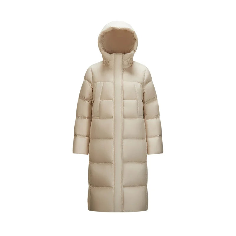 Down Jacket Women Long Length Three-Proof Versatile 2024 Updated Winter New Loose Hooded Coat Simple Down Jacket coat