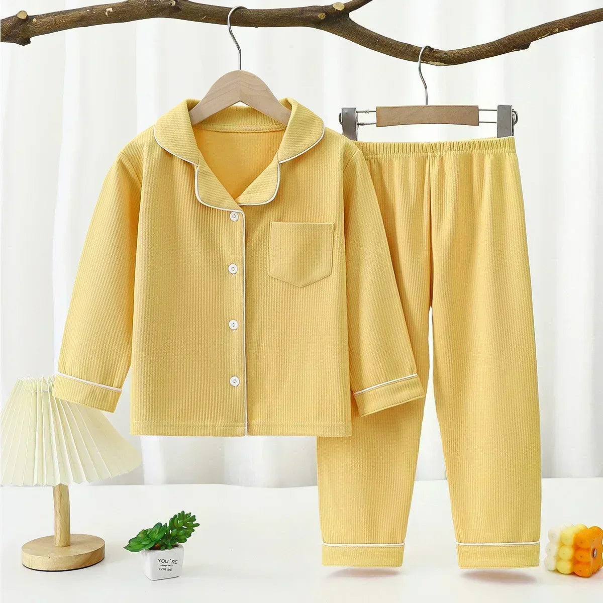 Baby Girls Clothes Pajamas Sets Boy Pyjamas Kids Homewear Cotton Sping Autumn Nightwear Children's Indoor Clothing Pijamas Suit night wear girls