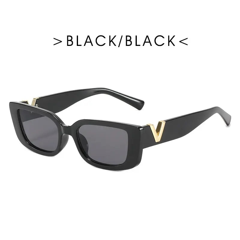 Rectangular Sunglasses New WOMEN'S Brand Designer Retro Small Frame Sunglasses Oculos De Sol Glasses