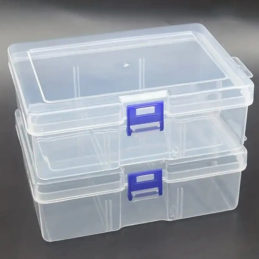 Transparent Plastic Storage Boxes For Jewelry Hardware Accessories Small Items DIY Crafts Cosmetics jewellery box