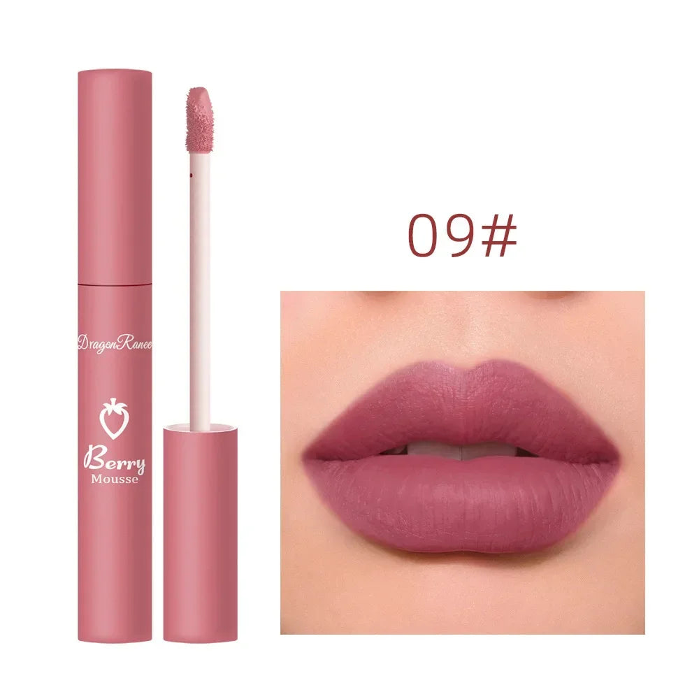 Nude Matte Lip Gloss 12 Colors Long-lasting Velvet Lipstick Waterproof Non-fade Non-stick Cup Lipsticks Women Makeup Cosmetic  lips