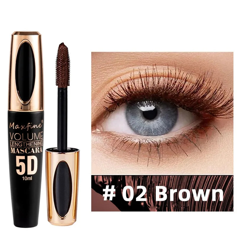 5D Silk Mascara with Big Eyes, Strong and Lasting Black Content and Length, Waterproof and Non-caking, and Prolonged Mascara eyes