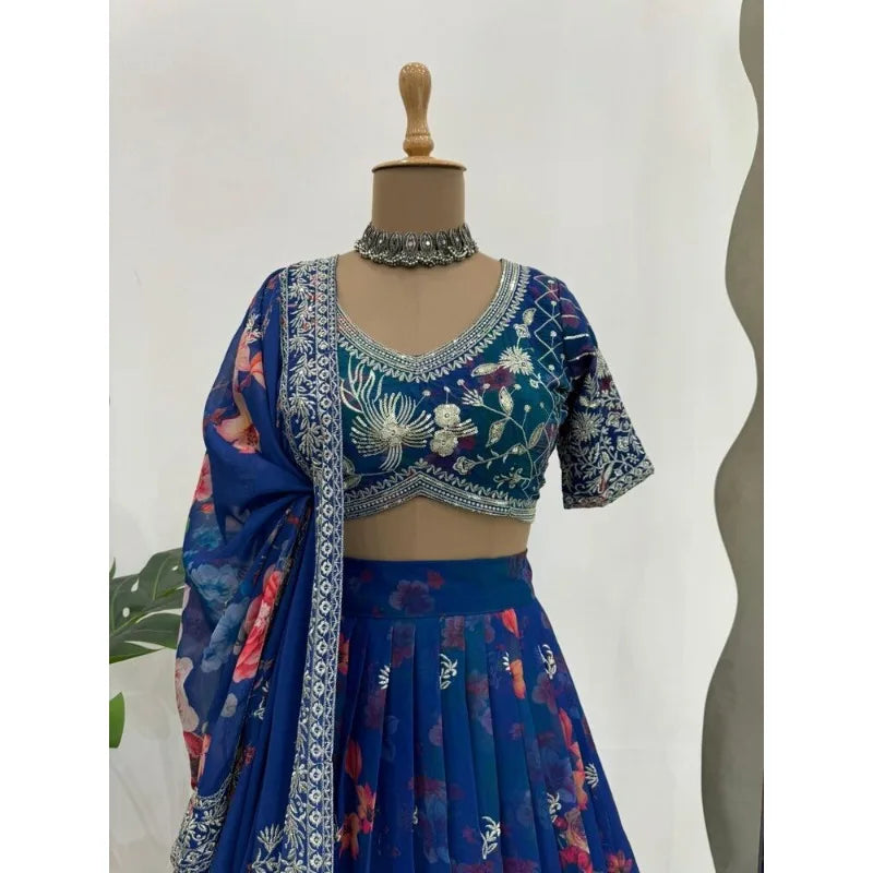 Lehenga CholI Bollywood Wedding Party in India Pakistani Wear Readymade party lehnga