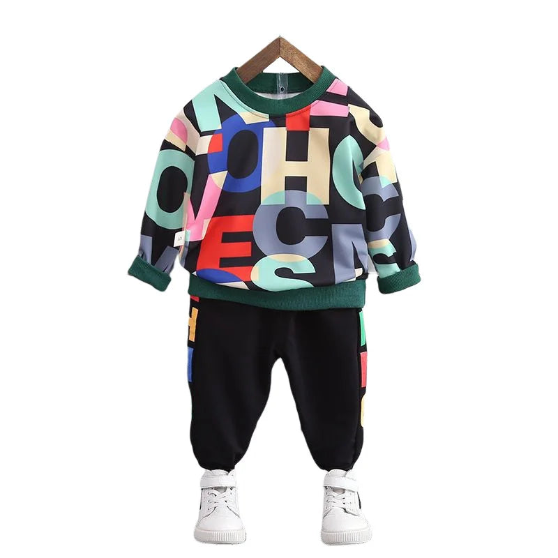 New Spring Autumn Baby Girl Clothes Boys Outfits Children Casual T-Shirt Pants 2Pcs/Sets Toddler Sports Costume Kids Tracksuits boys dress