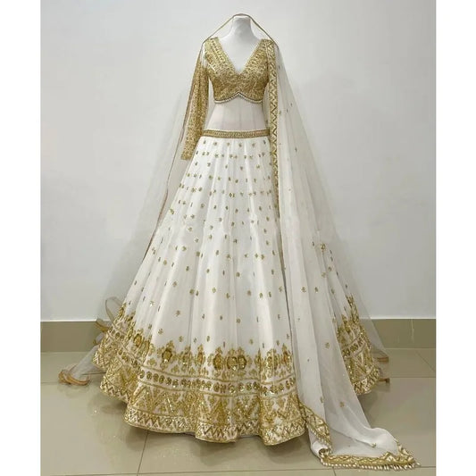 Lehenga Choli con Dupatta, splendido abito da sposa da donna