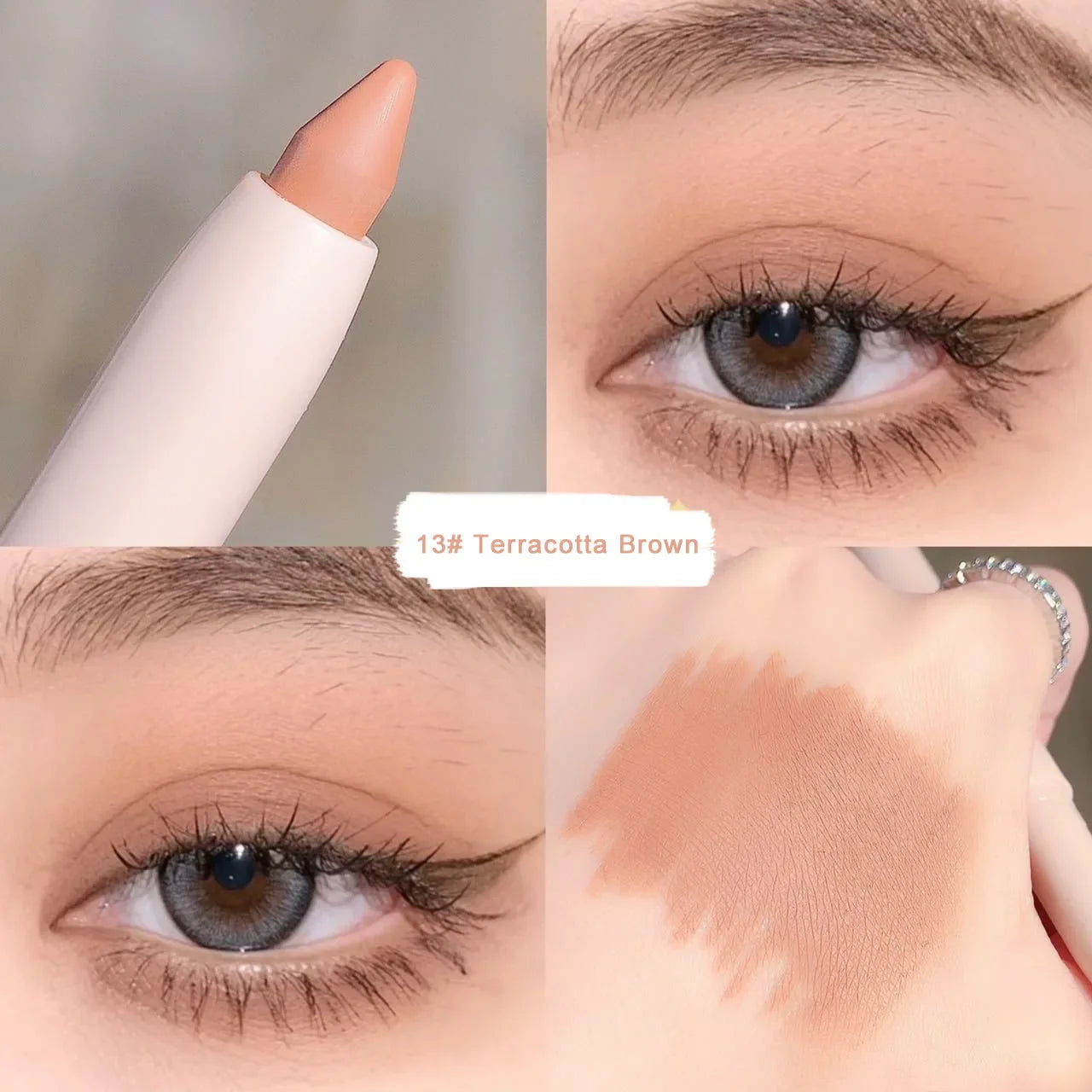 Eye Shadow Lying Silkworm Highlighter Pen Korean Eyes Makeup Matte White Pearl High-gloss Brightening Glitter Eyeshadow Stick eyes