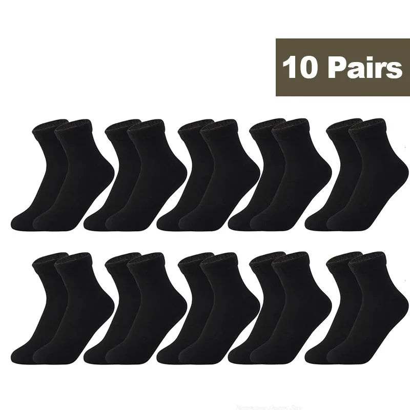 1/2/3/5/10Pairs Thermal Socks Women Winter Warm Thicken Fleece Short Socks Cashmere Wool Socks Snow Velvet Boots Home Floor Wear Socks