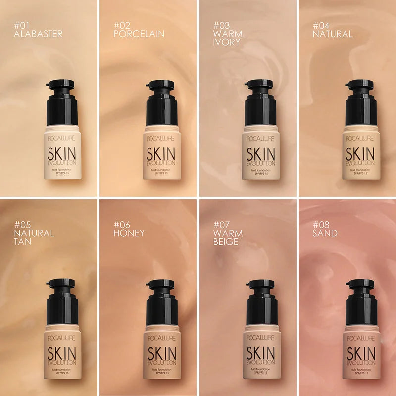 Base Face Liquid Foundation Cream Full Coverage Concealer Oil-control Moisturizing Foundation Cream Makeup For Women face