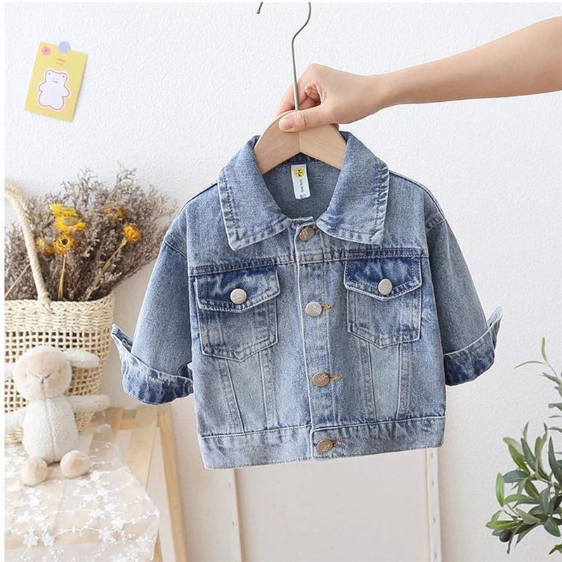 Fashion Cartoon Daisy Denim Jacket For Girls Coat Spring Autumn Children Outerwear Kids Casual Jackets Costume 2-7 Years  girls jackets and coats