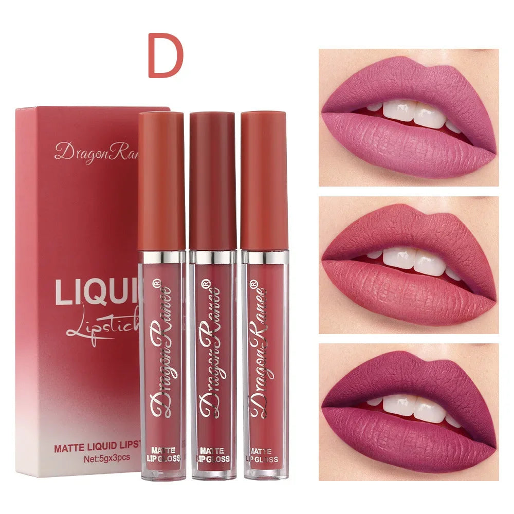 Lipsticks Set Make Up For Women Beauty Cosmetics Matte Lipsticks Waterproof Long lasting The Best Liquid Lip Tint Stain  lips