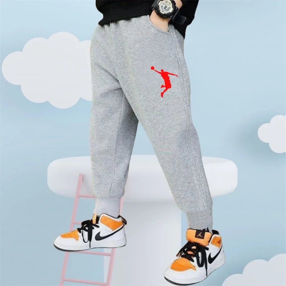 Letter Printed Sweatpants for Kids baby Fashion Loose Long Pants Jogger Trousers 2024 Boys Casual Fitness Pants spring Clothes  bottom boys