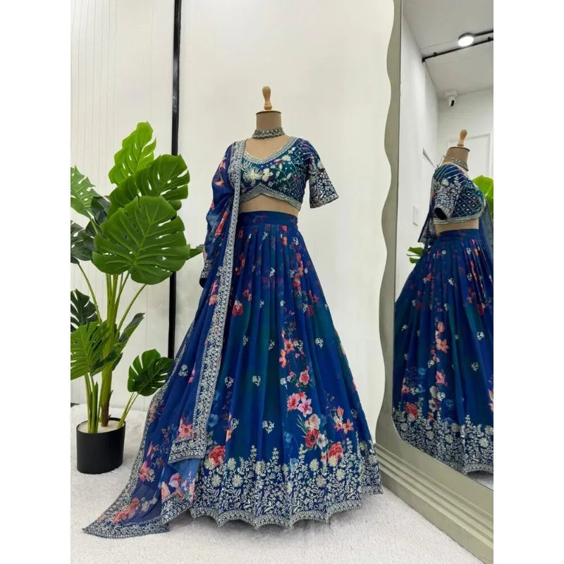 Lehenga CholI Bollywood Wedding Party in India Pakistani Wear Readymade party lehnga