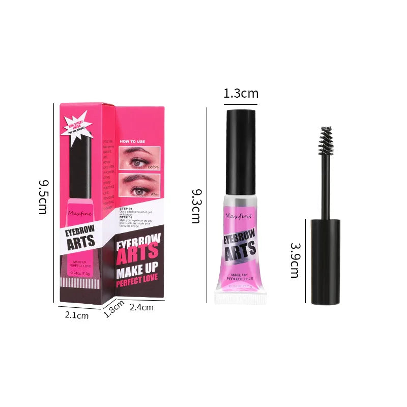 Eyebrow Gel Long-lasting Fixed Eyebrow Waterproof Quick-dry Hose Transparent Eyebrow Gel Makeup Eye Makeup eyes