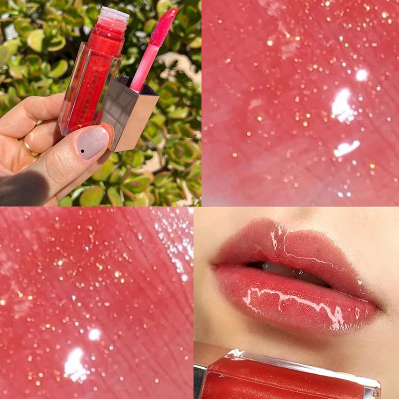 Gloss Bomb Universal Lip Luminizer 9 Colors Non-Sticky Moisturizing Lip Gloss Plumping and Long-Lasting Glitter Liquid Lipstick  lips