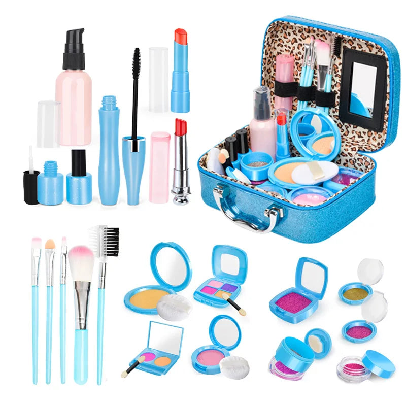 Kids Toys Simulation Cosmetics Set Pretend Makeup Toys Girls Play House Simulation Make up Educational Toys for Girls Fun Game kids makeup