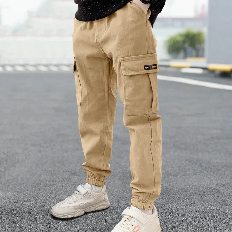 New Spring Autumn Boys Pants Casual Long Style Trousers For Kids 3- 12 Years Old Teenage Children Sport Outdoor Pants  bottom boys