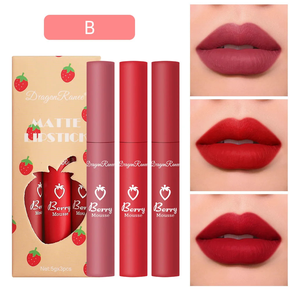 Lipsticks Set Make Up For Women Beauty Cosmetics Matte Lipsticks Waterproof Long lasting The Best Liquid Lip Tint Stain  lips