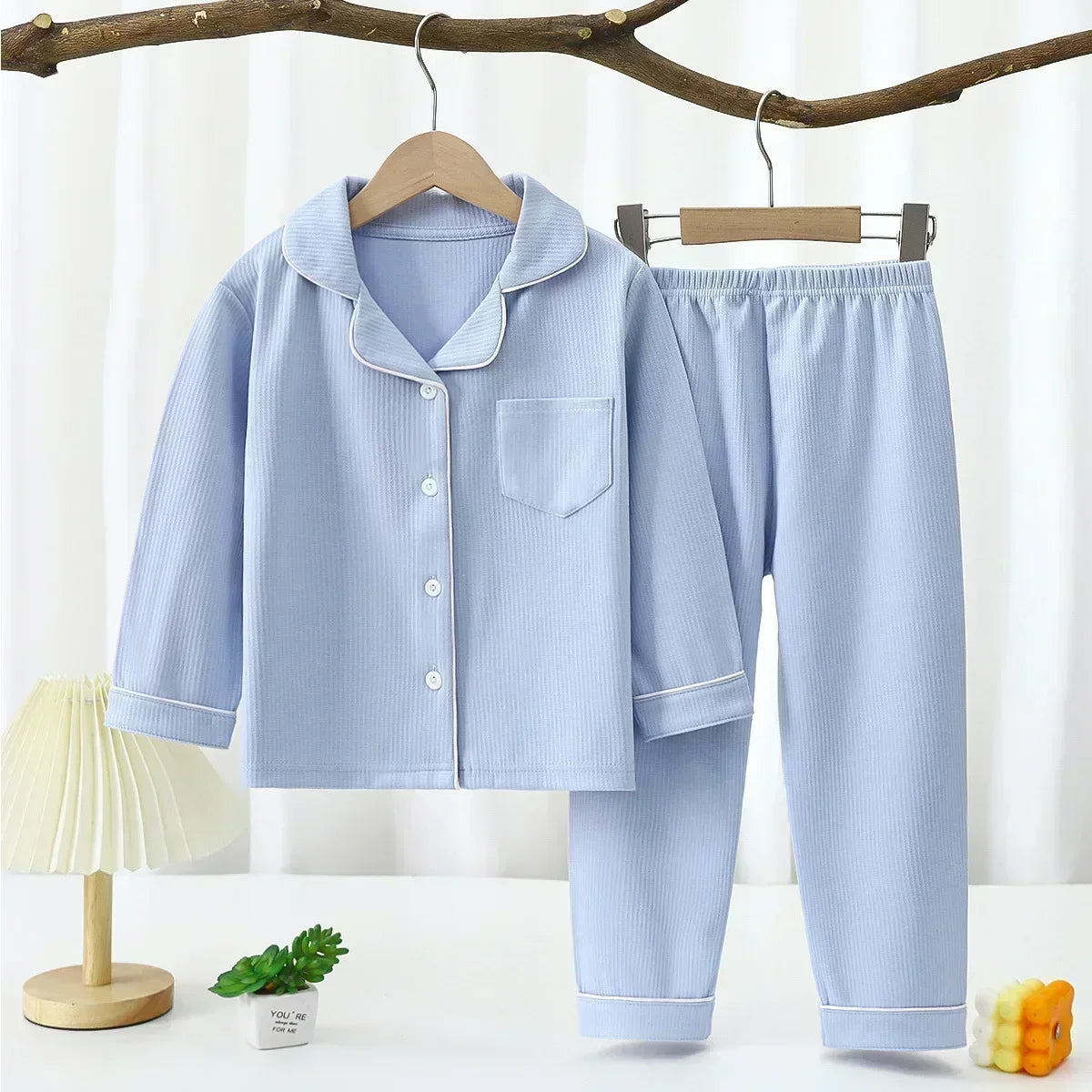 Baby Girls Clothes Pajamas Sets Boy Pyjamas Kids Homewear Cotton Sping Autumn Nightwear Children's Indoor Clothing Pijamas Suit night wear girls