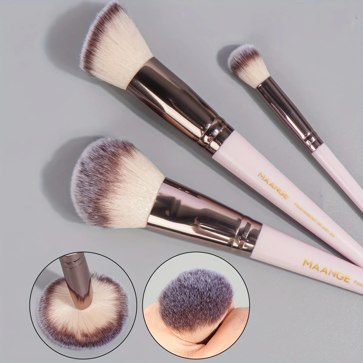 MAANGE 30pcs Professional Makeup Brush Set Foundation Concealers Eye Shadows Powder Blush Blending Brushes Beauty Tools with Bag makeup accessories