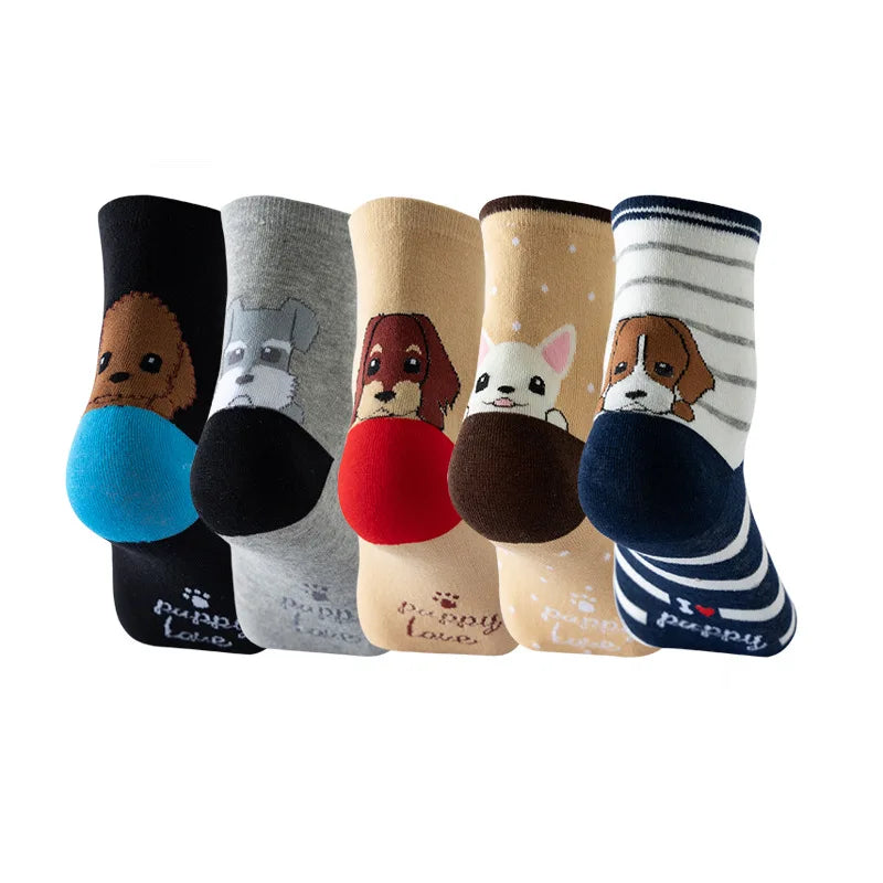 5 Pairs Women Socks Cartoon Cat Cute Funny Personality Soft Comfortable Chrismas Gift High Quality Cotton Socks For Women Socks