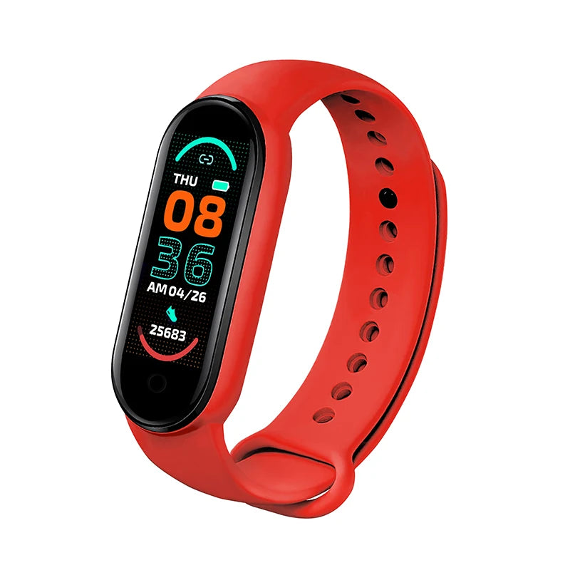 M6 Smart Watch Men Women Fitness Smart Bracelet Sports Band Heart Rate Blood Pressure Monitor Waterproof Multi-function Watches watch