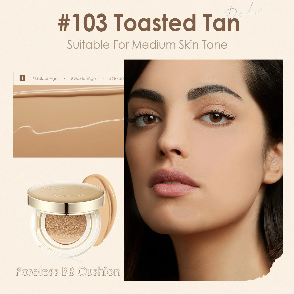 Waterproof Matte Air Cushion Poreless BB＆CC Cream High Coverage Oil-control Soft Face Makeup Foundation Base Cosmetics face