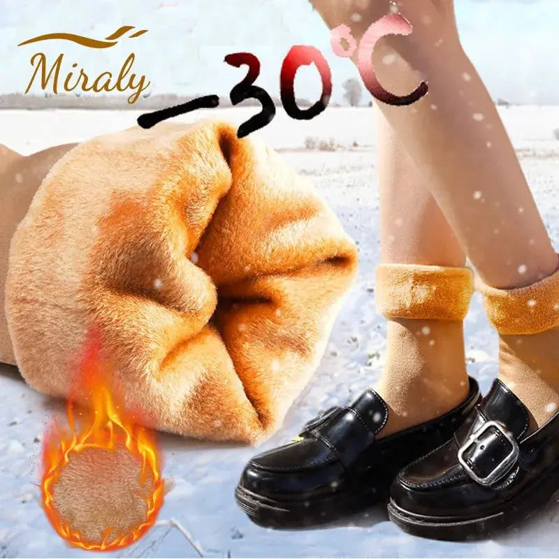 1/2/3/5/10Pairs Thermal Socks Women Winter Warm Thicken Fleece Short Socks Cashmere Wool Socks Snow Velvet Boots Home Floor Wear Socks