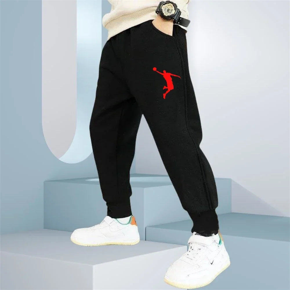 Letter Printed Sweatpants for Kids baby Fashion Loose Long Pants Jogger Trousers 2024 Boys Casual Fitness Pants spring Clothes  bottom boys