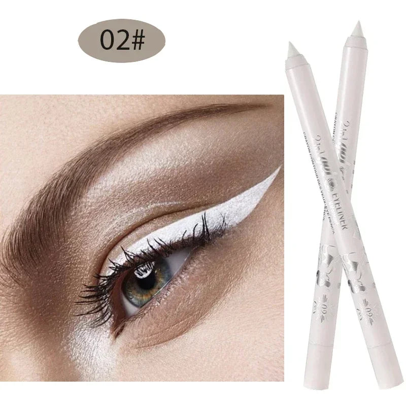 Waterproof Eyeliner Long Lasting Pencil Colourful Pigment Blue Black White Color Gel Eye Liner Pen Makeup Eye Beauty Cosmetics eyes