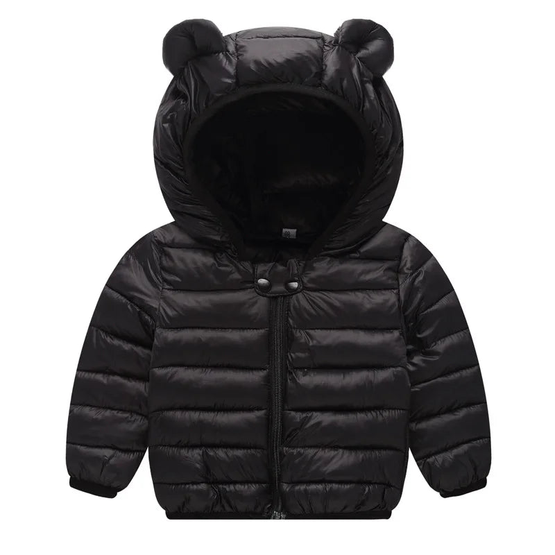 Kids Thick Warm Coats Winter Children's Fleece Hooded Jackets Autumn Cashmere Padded Snowsuit Boys Girls Cotton Outerwear 2-6Y boys jackets and coats