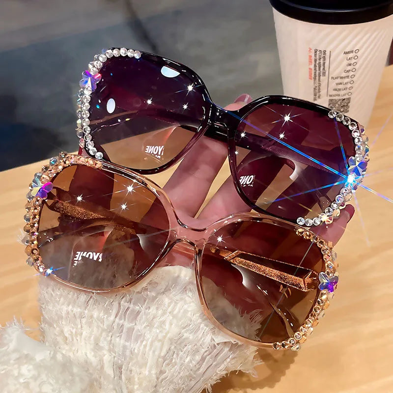 Luxury Brand Polarized Sunglasses Women Sunglasses UV400 Protection Fashion Sunglasses with Rhinestone Sun Glasses Female Glasses