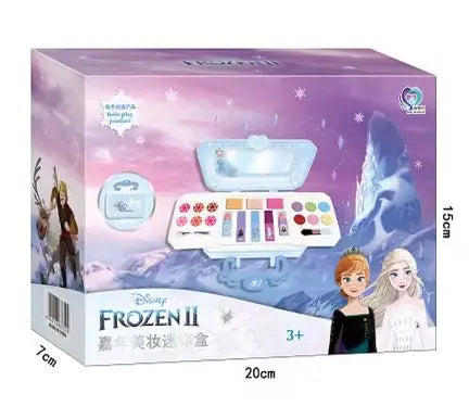 Disney new girls frozen 2 princess elsa anna Cosmetics Beauty  Set Toy with box kids princess Fashion Toys Play House Gift kids makeup