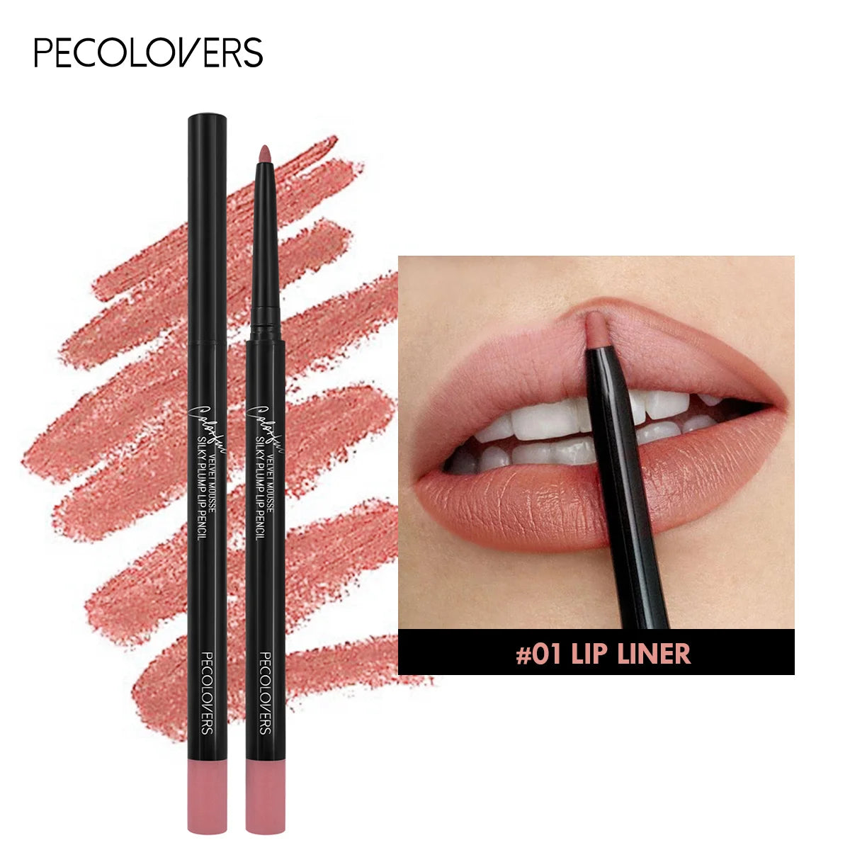 Waterproof Matte Lipliner Pencil Red Contour Tint Lipstick Long Lasting Non-stick Cup Moisturising Lips Makeup 12 Colors lips