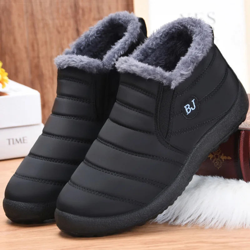 Winter Shoes Women Snow Boots Keep Warm Fur Winter Botas Mujer Black Short Boot Female ankle boots