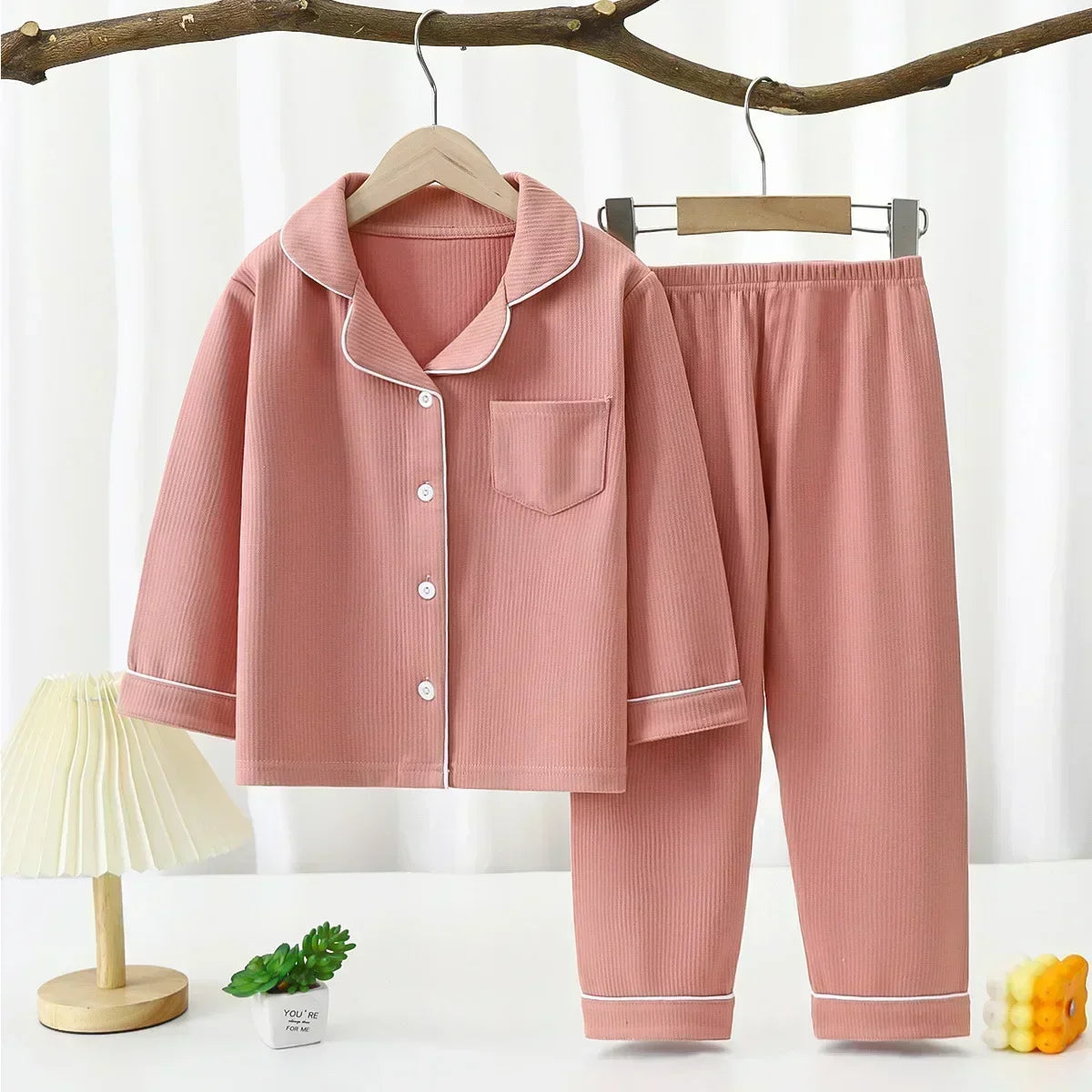 Baby Girls Clothes Pajamas Sets Boy Pyjamas Kids Homewear Cotton Sping Autumn Nightwear Children's Indoor Clothing Pijamas Suit night wear girls