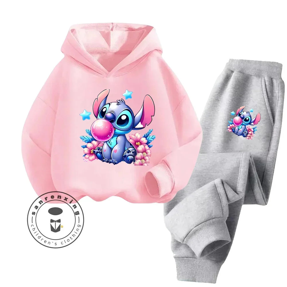 Cheap Popular Simple Stitch Long Sleeve Boy Girl Casual Wear Fun Graphics Everyday Style Energetic Spring Fall Sweatshirt Set boys dress