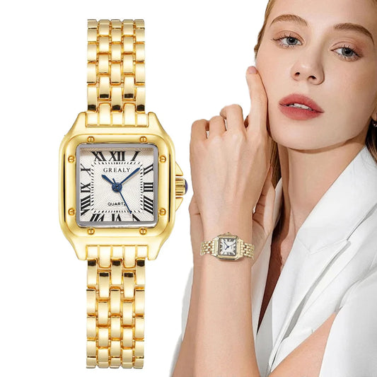 Women Watch Light Luxury Brand Stainless Steel Ladies Fashion Quartz Watches Business Female Clock Bracelet Wristwatch watch