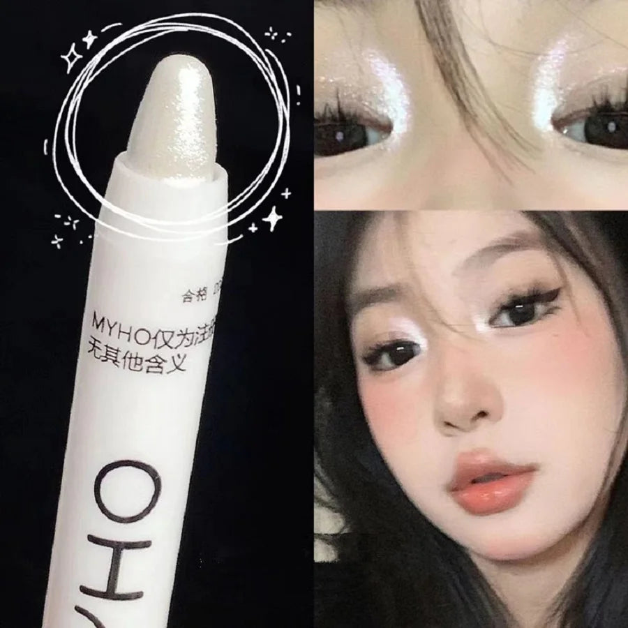 Lying Silkworm Pen Monochrome Brightening Highlight with Flash Eye Shadow Pen eyes