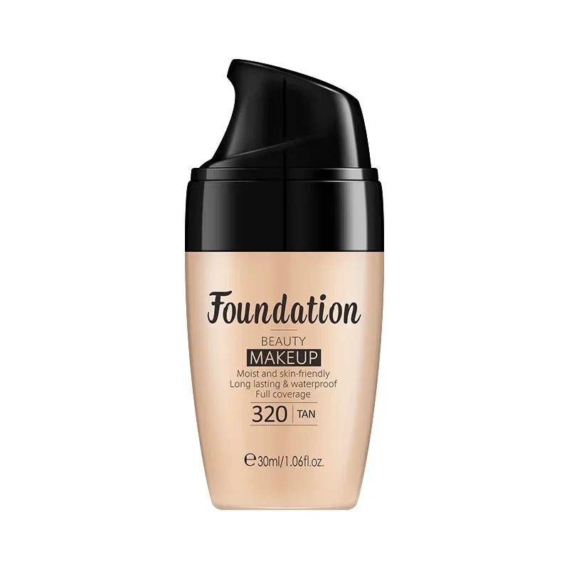 Liquid Foundation Moisturizing Long Lasting Face Comestics Natural Brighten Face Base Tone Make Up 30ml face